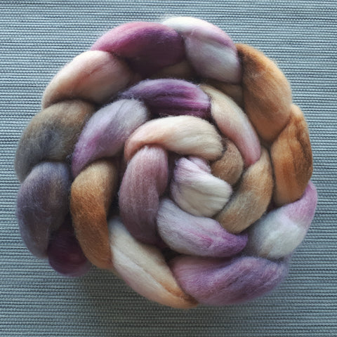 Spinning Fibre - Superwash Merino / Nylon - Tea Room